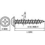 M4×32 ファスコン(+)ナベワッシャーヘッド(鉄/Rシルバー) (小箱) 日本パワーファスニング