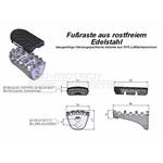 FRS.01.011.10201/S フットレストキット Honda XRV 650/750 (87-03) XL600V (87-96) CRF1000L SW-MOTECH (エスダブリューモテック)