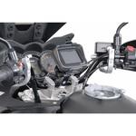 GPS.00.308.10201/S GPS マウント + ハンドルバー クランプ Φ 28 mm ハンドルバー . バイブレーションダンプ. シルバー SW-MOTECH (エスダブリューモテック)