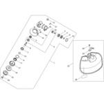 ギヤケース・安全カバー部品RM3027-2TD 新ダイワ