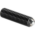 セッティング・スクリュー、ヘッド無し、完全ボール付/完全ボール/熱処理鋼、1200±100N/mm2 HALDER(ハルダー)