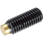 プレッシャー・スクリュー、黄銅ピン付/黄銅ピン付/熱処理鋼、1200±100N/mm2 HALDER(ハルダー)