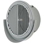 SUS製 薄形ベントキャップ 縦ギャラリ 網3M FD120度 左右両吹 ワイド水切 メルコエアテクノロジー(メルコエアテック)