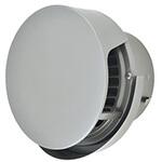 SUS製 丸形防風板付ベントキャップ 横ギャラリ 網3M FD120度 覆い付 ワイド水切 メルコエアテクノロジー(旧:メルコエアテック)