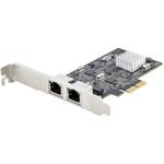 PR22GI-NETWORK-CARD ネットワークアダプターカード/PCIe x2/2ポート/2.5G/マルチギガビットイーサネット/2.5GBASE-T/各種OS対応/LANカード/RJ45拡張 StarTech.com
