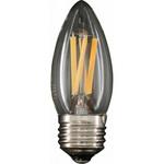 LDC4L/C/27/S/D デコフィラメントLEDスタンダートキャンドル E26 2700K 3W STE(エス・ティー・イー)