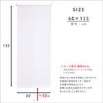 壁空け不要!つっぱりロールスクリーン 幅60cm(遮光タイプ) ホームテイスト