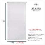 壁空け不要!つっぱりロールスクリーン 幅90cm(遮光タイプ) ホームテイスト
