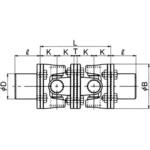 KFD-300 軸付ジョイント ベアリングタイプKFD型 三好キカイ