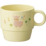 MN-130-A メラミン食器 アルパカーナ イエロー手付きカップ 台和