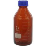 ねじ口びん セーフティコート  茶褐色  青キャップ付 DURAN