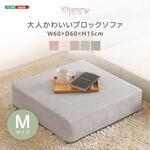 大人かわいいブロックソファ Mサイズ 【Chammy -チャミー-】 ホームテイスト