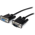 RS-232C ストレートケーブル 0.5m ブラック D-Sub 9ピン(オス) - D-Sub 9ピン(メス) StarTech.com