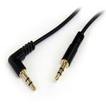 MU6MMSRA スリム3.5mmステレオミニプラグオーディオケーブル 片側L型 1.8m オス/オス StarTech.com