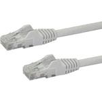 カテゴリ6 LANケーブル(Cat6) RJ45モールドコネクタ(ツメ折れ防止カバー付き) 10m ホワイト StarTech.com