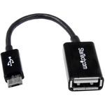 12cm Micro USB OTG変換アダプタ マイクロUSBホストケーブル USB A端子 メス - USB Micro-B端子 オス StarTech.com