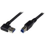 USB3SAB1MRA USBケーブル/USB 3.0(5Gbps)/1m/L型右向きType-A - Type-B/オス - オス/SuperSpeed USB 3.2 Gen1 規格準拠/ブラック/USB コード StarTech.com