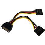 15cm SATA電源ケーブル シリアルATA Y字分岐ケーブル 1x SATA 電源プラグー2x SATA電源レセプタクル StarTech.com