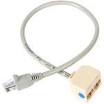 RJ45モジュラー分岐スプリッタ LANケーブル分配二股アダプタ 1x RJ45 オス - 2x RJ45 メス StarTech.com