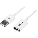 USBEXTPAA1MW 1m ホワイトUSB2.0延長ケーブル USB A オスーUSB A メス StarTech.com