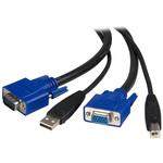 SVUSB2N1_6 1.8m パソコン自動切替器専用KVMケーブル 2 in 1 USB/VGA KVMケーブル StarTech.com