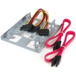 2.5インチ - 3.5インチHDD変換マウンタ(2台用) SATA SSD/HDD対応3.5インチベイ取付け用ブラケット StarTech.com