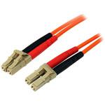 光ファイバーケーブル 光パッチコード マルチモード対応 50/125ミクロン 2芯Duplex LC-LCコネクタ StarTech.com