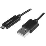 USBAUBL1M Micro USB 充電ケーブル (充電お知らせLEDライト付き) オス/オス 1m StarTech.com