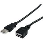 3m ブラックUSB2.0延長ケーブル USB A オスーUSB A メス StarTech.com