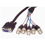 1.8m VGA アナログRGB(HD15/ ミニD-Sub 15ピン)- 5x BNC同軸(RGBHV)変換ケーブル オス/オス StarTech.com
