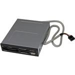3.5インチ フロントベイ内蔵型 USB 2.0 マルチメディアメモリーカードリーダー 22-in-1 ブラック StarTech.com