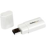 USBオーディオ/サウンド変換アダプタカード 1x USB A (オス)ー2x 3.5mmミニジャック (メス) StarTech.com