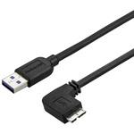 Micro USB 3.0 スリムケーブル オス/オス L型右向きマイクロUSB 2m StarTech.com