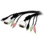 USBDVI4N1A6 1.8m USB / DVI / オーディオ / マイク 一体型KVM PC切替器用ケーブル StarTech.com
