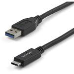 USB31AC1M USBケーブル/USB 3.2 Gen 2 Type-A - Type-C/1m/10Gbps/オス オス/ブラック/充電 & データ転送 同期/タイプC コネクター StarTech.com