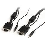 MXTHQMM25A 3.5mmステレオミニプラグ付き高解像度VGAケーブル 7.6m オス/オス アナログRGB対応ディスプレイケーブル StarTech.com