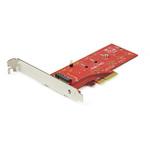 PCI Expressカード/x4/PCIe 3.0 - M.2 PCIe NVMe SSD/M-Key/AHCI、NGFF/標準&ロープロファイルブラケット/PCIe 増設 拡張 変換 インターフェース アダプター  ボード StarTech.com