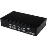 1Uラックマウント対応 4ポート シングルVGAディスプレイ対応USB接続KVMスイッチ(PCパソコンCPU切替器) OSD機能 StarTech.com