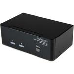 SV231DD2DUA 2ポート デュアルDVIディスプレイ対応USB接続KVMスイッチ/PCパソコンCPU切替器(オーディオ対応/USB2.0ハブ付) StarTech.com