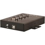 USBシリアルハブ/USB 2.0/RS232，422，485/Windows， Linux， macOS/DINレール設置対応/産業用IP30メタル筐体 StarTech.com