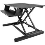 昇降デスク/ガス圧式リフトアップ/作業面900mm x 530mm/キーボード台つき StarTech.com