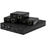 ST124HDBT HDBaseT規格対応3ポートHDMIエクステンダー(延長器)セット 送信機1台 & 受信機3台 CAT5ケーブル対応1x3HDMIスプリッター 4K2K対応 StarTech.com