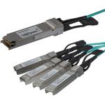 QSFP4X10GAO3 AOCブレークアウトケーブル/3m/Cisco製品QSFP-4X10G-AOC3M互換/アクティブ光ケーブル/C9300 C3850対応 StarTech.com