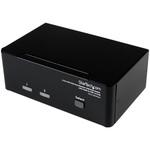 2ポート デュアルディスプレイ(DVI & VGA)対応USB接続KVMスイッチ/PCパソコンCPU切替器(オーディオ対応/USB2.0ハブ付) StarTech.com