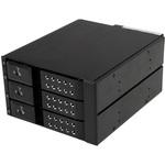 3x 3.5インチ SAS 2.0/SATA 3.0 HDDハードディスクドライブ対応モバイルラック アルミケース採用 インナートレイ不要 ホットスワップ対応 StarTech.com