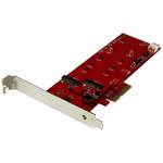 PEX2M2 2x M.2 SATA SSD コントローラカード PCI Expressインターフェース接続 StarTech.com