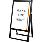 BFOSK-A2K-3SET ブラックフラットオープンスタンド看板A2片面 ウエイトアーム・水タンクセット 常磐精工