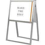 FOSK-A2YR-3SET フラットオープンスタンド看板A2横両面 ウエイトアーム・水タンクセット 常磐精工