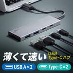 USBハブ USB TypeC サンワダイレクト