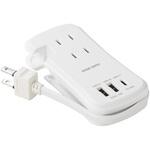 電源タップ  モバイルタイプ 巻き取り式 サンワダイレクト